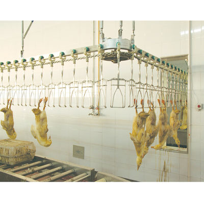 SS 304 ناقل قفص لمصنع آلات ذبح الدجاج 3000Bph